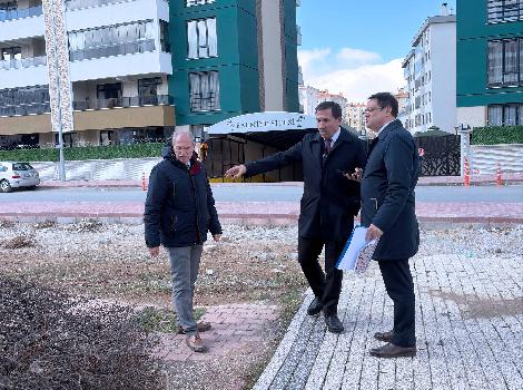 BAŞKAN KILCA DEVAM EDEN YATIRIMLARI İNCELEDİ