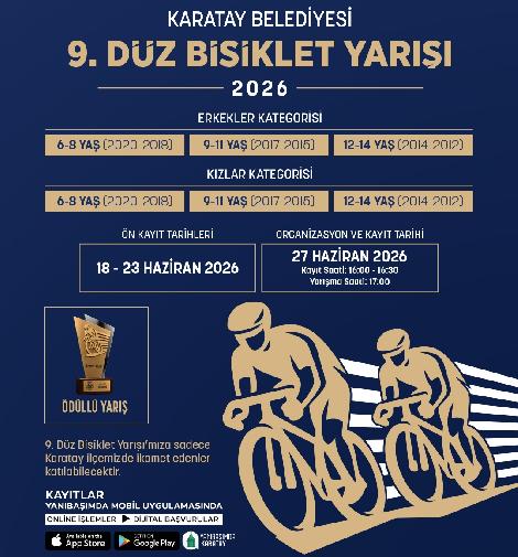 9. DÜZ BİSİKLET YARIŞI İÇİN KAYITLAR BAŞLADI