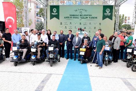 KARATAY’DA 80 AKÜLÜ ARAÇ TESLİM EDİLDİ