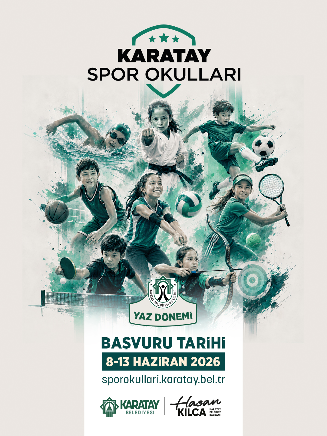 KARATAY SPOR OKULLARI YAZ DÖNEMİ BAŞVURULARI